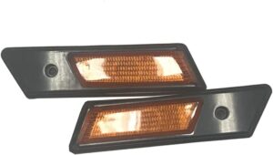 Azoepart 2X Amber Turn Signal Side Marker Light for BMW E30